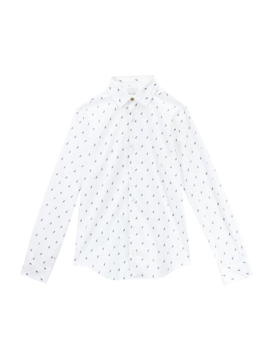 25FW 폴 스미스 긴팔 셔츠 M1R 170R T02718 01 BIANCO