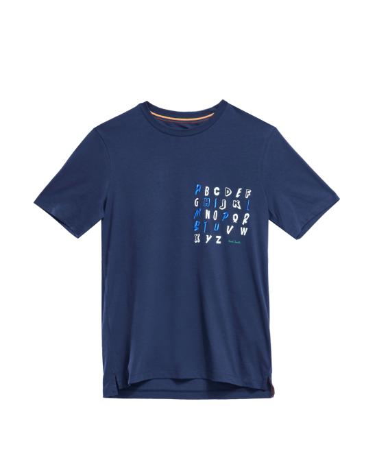 25FW 폴 스미스 반팔 티셔츠 M1R 697P TP4935 BLU NAVY