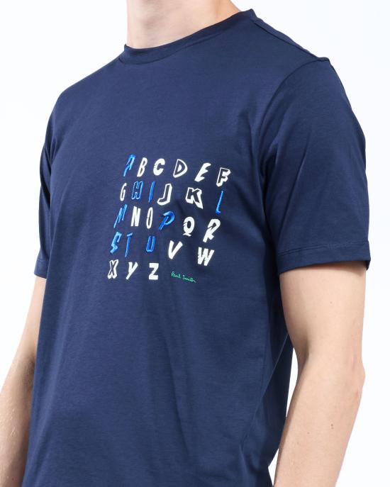 25FW 폴 스미스 반팔 티셔츠 M1R 697P TP4935 BLU NAVY - PAUL SMITH