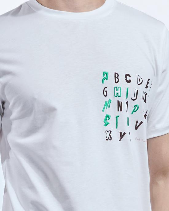 25FW 폴 스미스 반팔 티셔츠 M1R 697P TP4935 01 BIANCO - PAUL SMITH