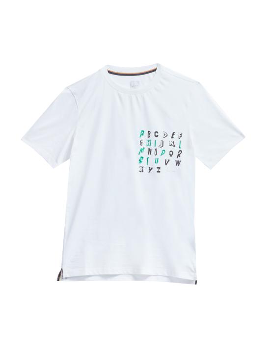 25FW 폴 스미스 반팔 티셔츠 M1R 697P TP4935 01 BIANCO