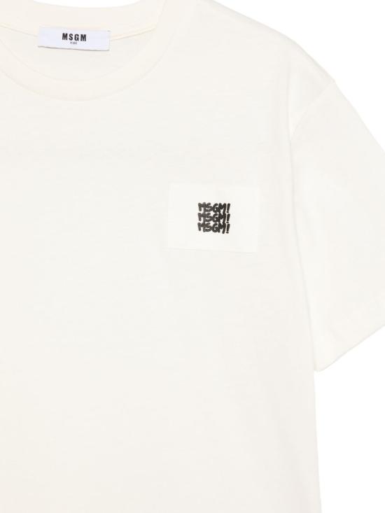 26SS [키즈] 엠에스지엠 티셔츠 S6MSJBTH226 013 White - MSGM