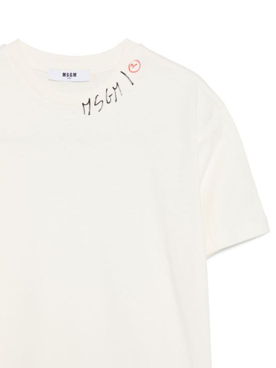 26SS [키즈] 엠에스지엠 티셔츠 S6MSJBTH240 013 White - MSGM