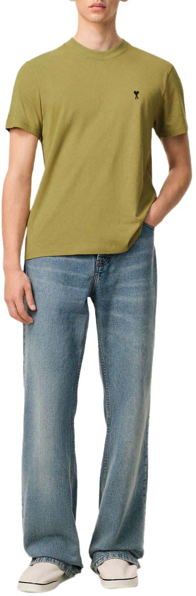 26SS 아미 스몰 하트 로고 라이트 코튼 저지 티셔츠 HTS346724A035 GREEN - AMI