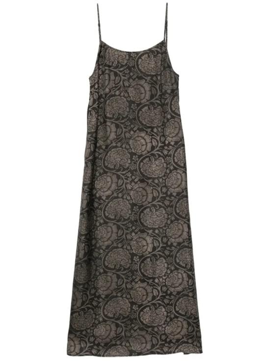26SS 우마 왕 미디 원피스 UP5018 UW092 Black tan