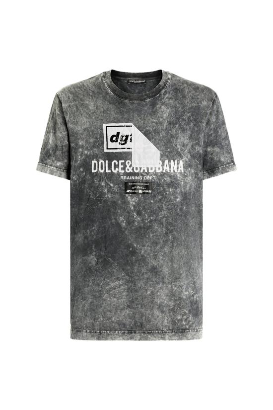 26SS 돌체앤가바나 반팔 티셔츠 G8RN8TG7POI N0000 Black