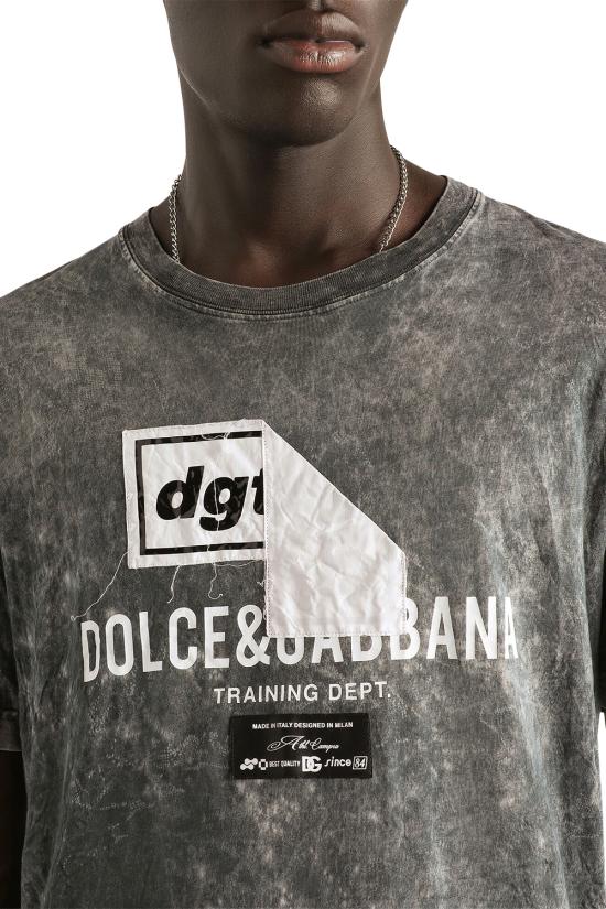 26SS 돌체앤가바나 반팔 티셔츠 G8RN8TG7POI N0000 Black - DOLCE & GABBANA