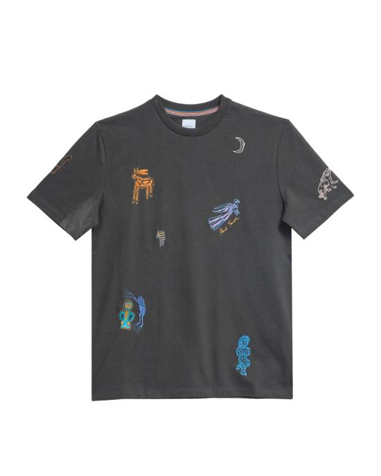 25FW 폴 스미스 반팔 티셔츠 M1R 919T TP5218 78 GRIGIO ANTRACITE