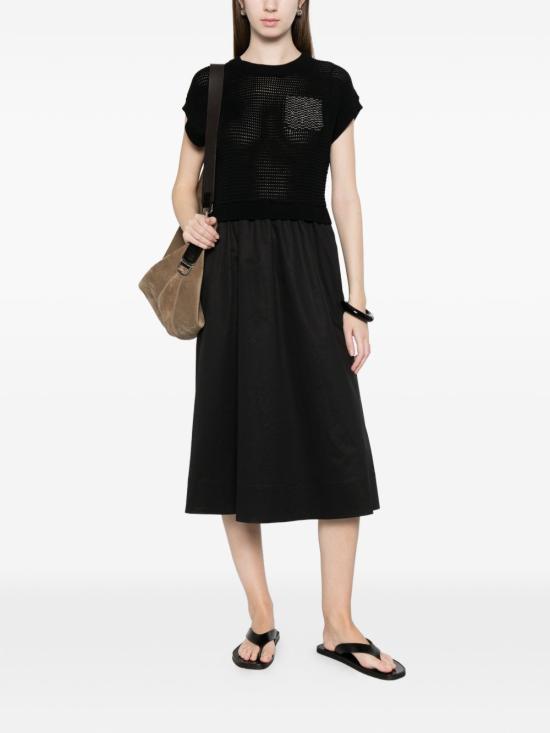 26SS 페세리코 미디 원피스 A82139F07 9312C05C Black - PESERICO