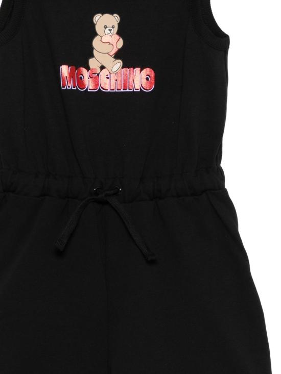 26SS [키즈] 모스키노 점프수트 HDT00K LAA5160100 Black - MOSCHINO