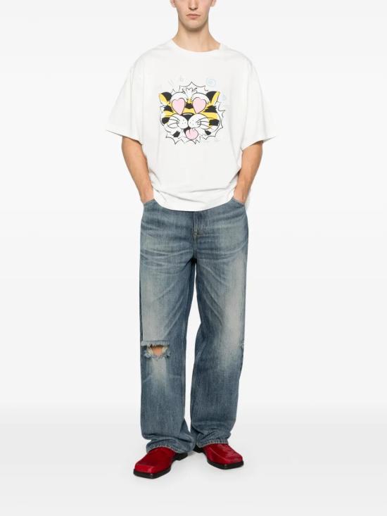 26SS 겐조 반팔 티셔츠 FG55TS4034SG 02 OFF WHITE - KENZO