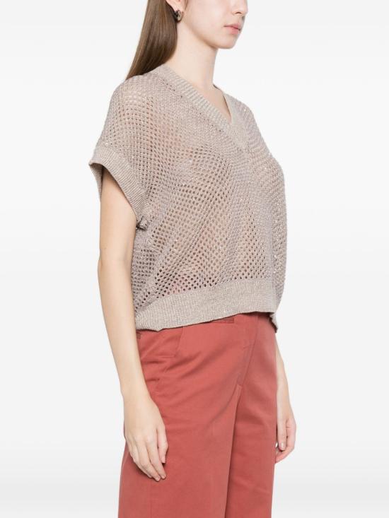 26SS 페세리코 스웨터 A99027F07 9106B49B Beige - PESERICO