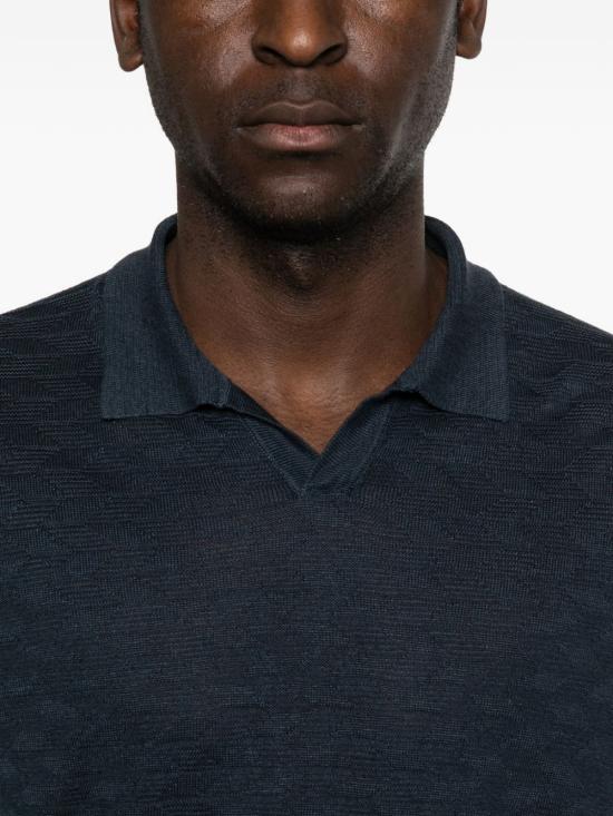 26SS 꼬르넬리아니 폴로 티셔츠 27M5702725135 005 Blue - CORNELIANI