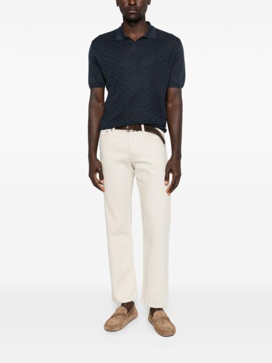 26SS 꼬르넬리아니 폴로 티셔츠 27M5702725135 005 Blue - CORNELIANI