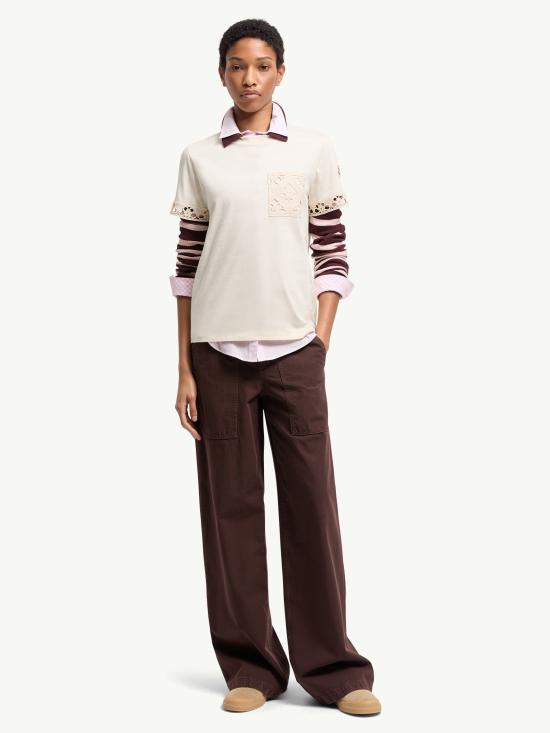 26SS 몽클레어 반팔 티셔츠 L10938C0002589AUO 034 White - MONCLER