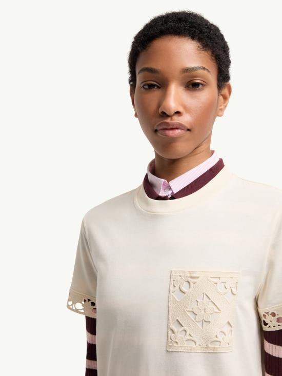 26SS 몽클레어 반팔 티셔츠 L10938C0002589AUO 034 White - MONCLER