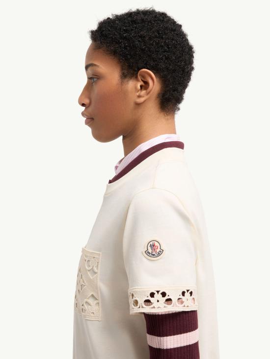 26SS 몽클레어 반팔 티셔츠 L10938C0002589AUO 034 White - MONCLER