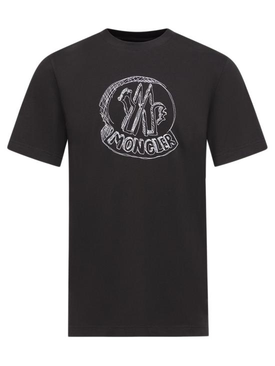 26SS 몽클레어 반팔 티셔츠 L10918C0003589AUG 999 Black