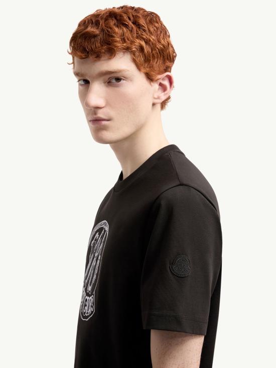 26SS 몽클레어 반팔 티셔츠 L10918C0003589AUG 999 Black - MONCLER