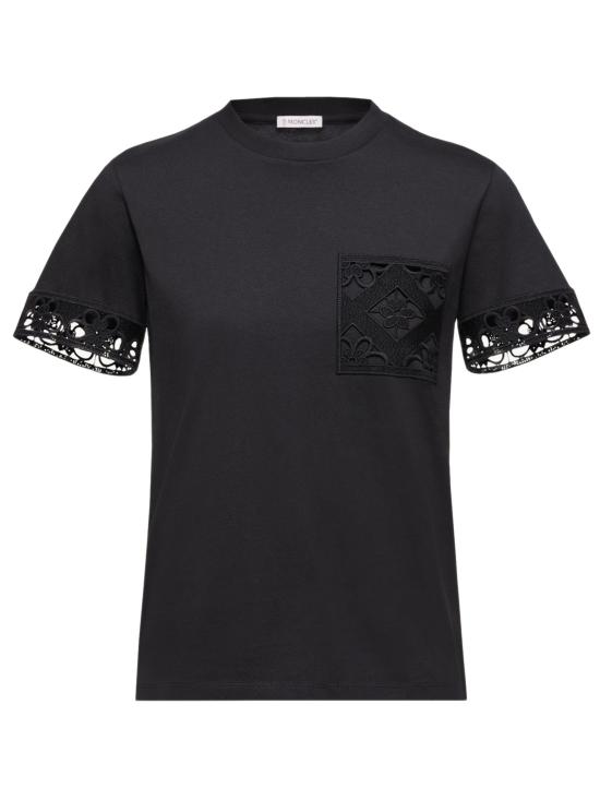 26SS 몽클레어 반팔 티셔츠 L10938C0002589AUO 999 Black