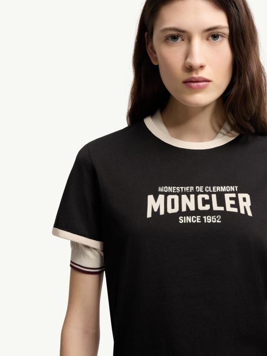 26SS 몽클레어 반팔 티셔츠 L10938C0003189AUO P90 Black - MONCLER