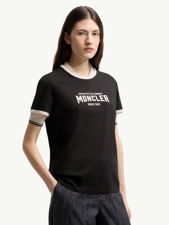 26SS 몽클레어 반팔 티셔츠 L10938C0003189AUO P90 Black - MONCLER