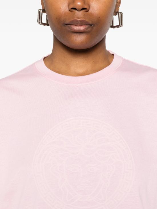 26SS 베르사체 반팔 티셔츠 10231871A17203 1PR20 Pink - VERSACE