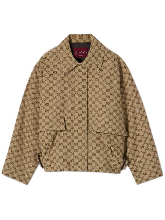 26SS 구찌 GG 캔버스 봄버 재킷 842660ZAF4S 2580 Beige