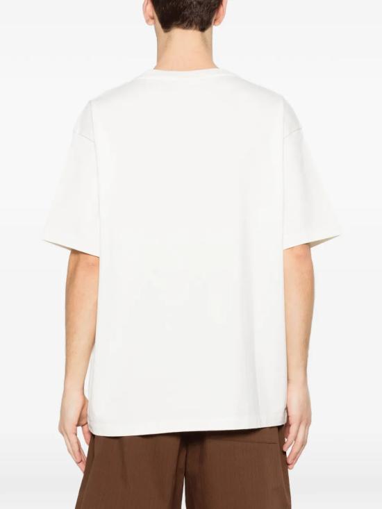26SS 드롤드무슈 반팔 티셔츠 KTS303CO248 OW White - DROLE DE MONSIEUR