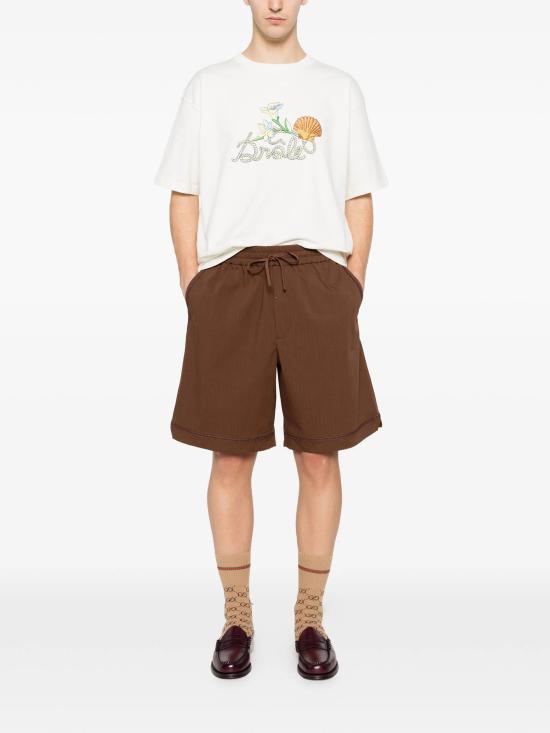 26SS 드롤드무슈 반팔 티셔츠 KTS303CO248 OW White - DROLE DE MONSIEUR