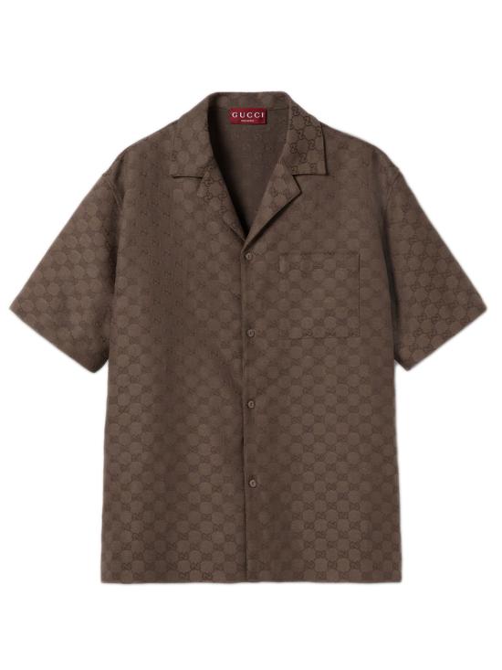 26SS 구찌 반팔 셔츠 794907ZAM7G 2063 Brown