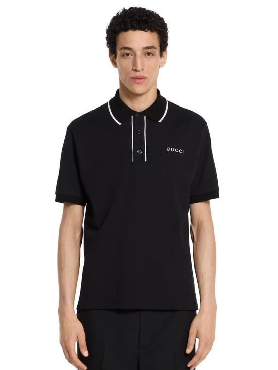 26SS 구찌 폴로 티셔츠 806250XJHHO 1043 Black - GUCCI