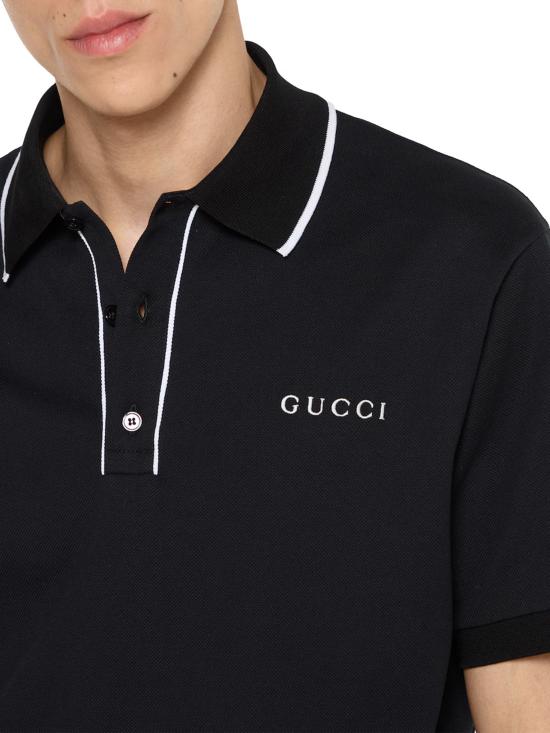 26SS 구찌 폴로 티셔츠 806250XJHHO 1043 Black - GUCCI