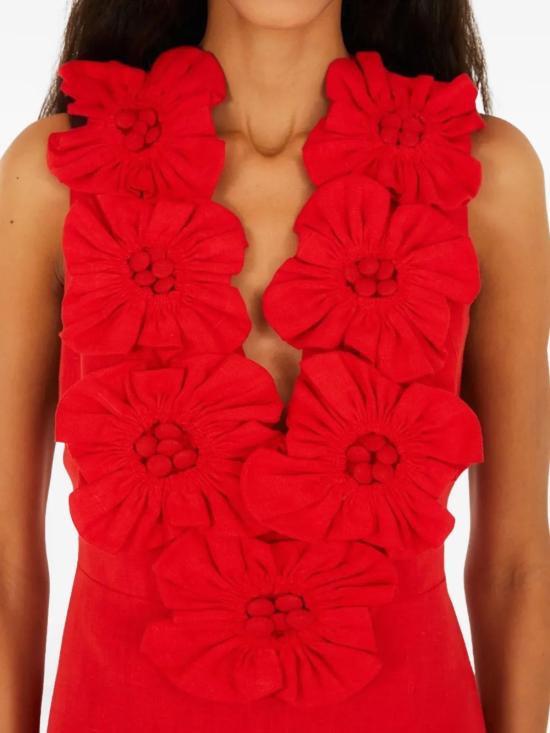 26SS 팜 리오 롱 원피스 347760L0028 Red - FARM RIO