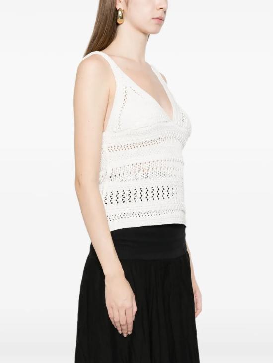 26SS 알파스튜디오 민소매 티셔츠 AD6230P2003 White - ALPHA STUDIO