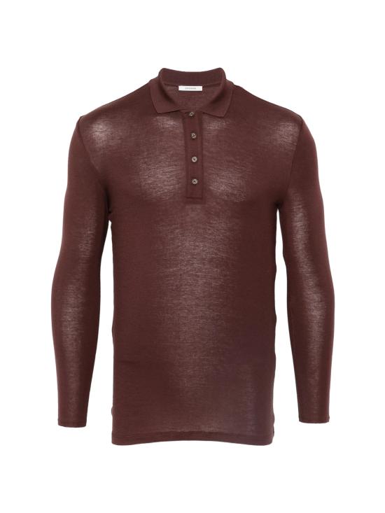 26SS 엔타이어 스튜디오 폴로 티셔츠 ESSS26PO01241 SADDLEWOOD Brown