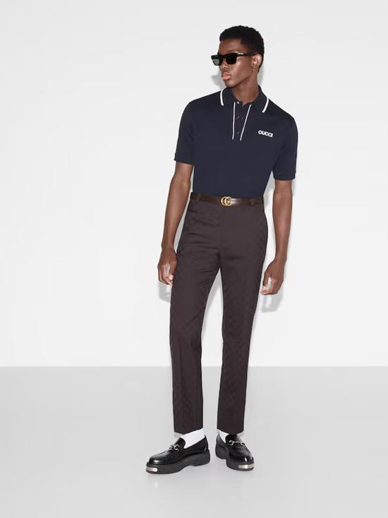 26SS 구찌 폴로 티셔츠 806250XJHH6 4003 Blue - GUCCI