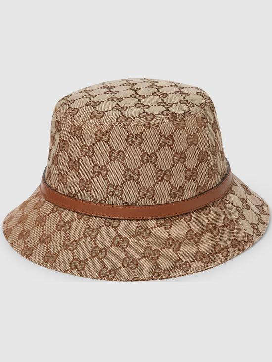26SS 구찌 GG 캔버스 버킷 모자 8477393HBFY 9765 Beige - GUCCI