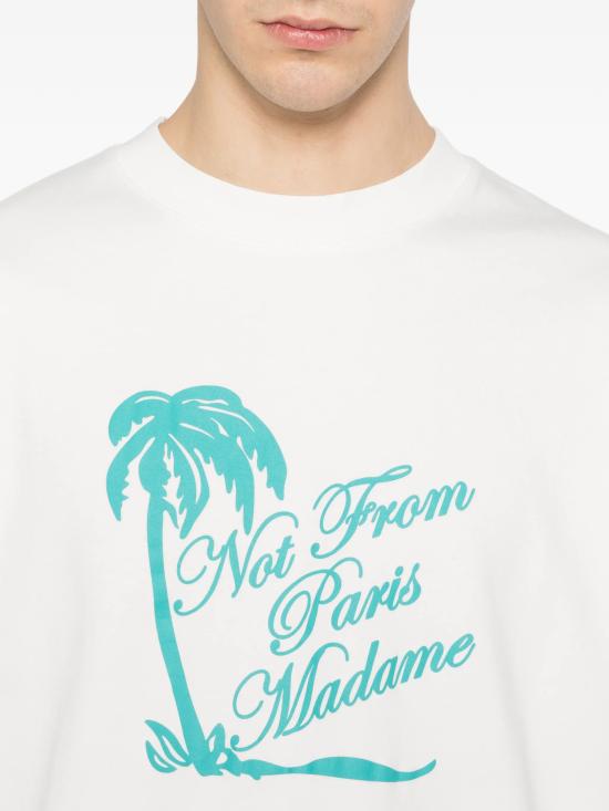 26SS 드롤드무슈 반팔 티셔츠 KTS297CO002 OW White - DROLE DE MONSIEUR