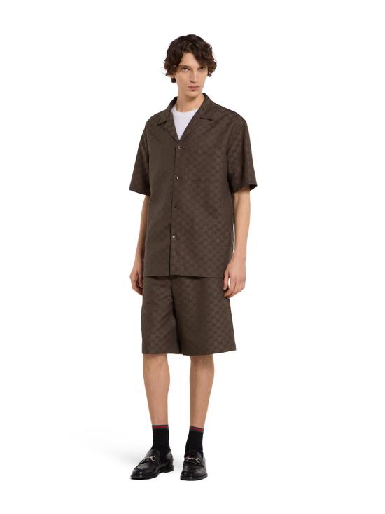 26SS 구찌 숏팬츠 810782ZAM7G 2063 Brown - GUCCI