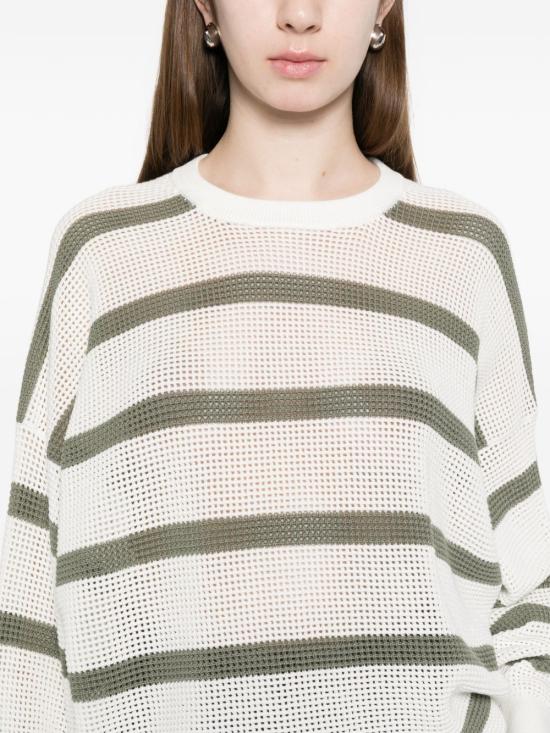 26SS 브루넬로 쿠치넬리 스웨터 M19225700 CDT72 White - BRUNELLO CUCINELLI