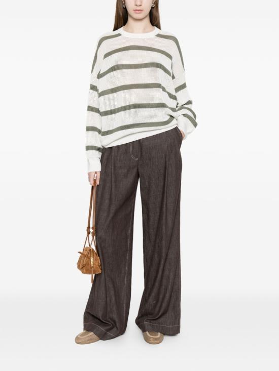 26SS 브루넬로 쿠치넬리 스웨터 M19225700 CDT72 White - BRUNELLO CUCINELLI