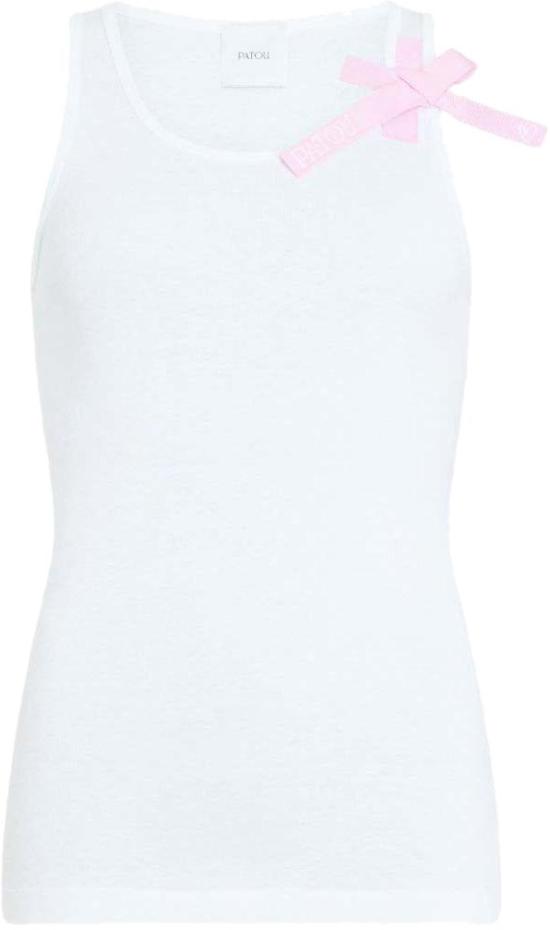 26SS 파투 민소매 티셔츠 JE2129994001W WHITE