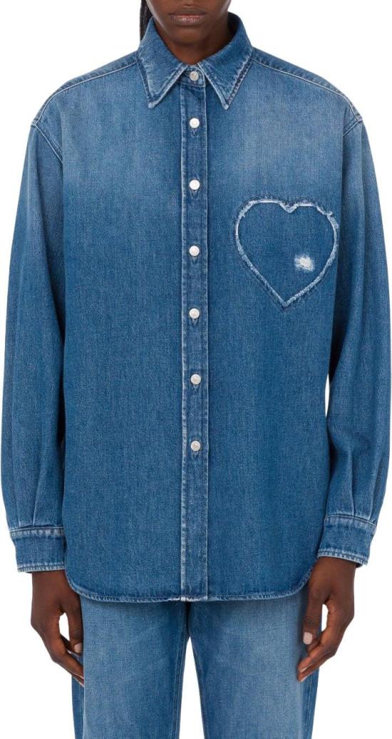 26SS 모스키노 데님 셔츠 A020405390285 BLUE - MOSCHINO