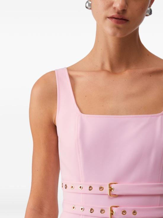 26SS 리우조 미디 원피스 CA6223 T2200P9634 Rosa tulip - LIU JO