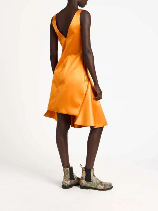 26SS JW앤더슨 미디 원피스 DR0526PG1941413 Orange - JW ANDERSON