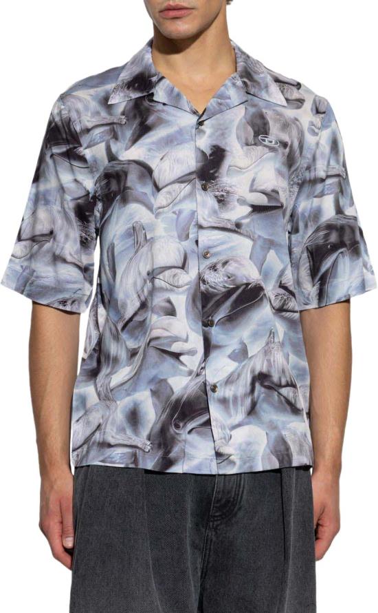 26SS 디젤 반팔 셔츠 A201500EPCG9ECA DIVERS - DIESEL