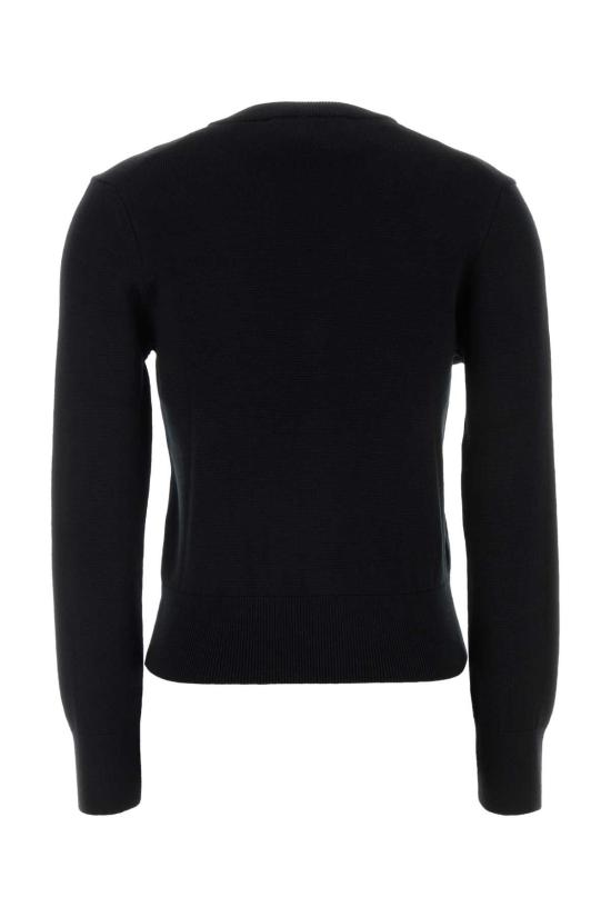 26SS 아미 ADC 스몰 하트 로고 V넥 가디건 FKC374001 009 Black - AMI