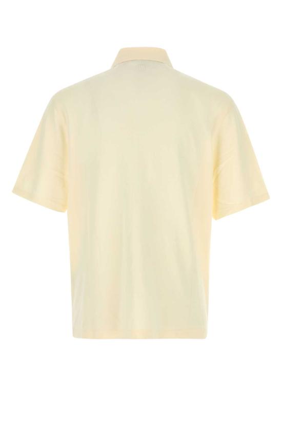 26SS 아미 톤온톤 하트 로고 코튼 패치 폴로 셔츠 UPL428JE0221 136 Yellow - AMI