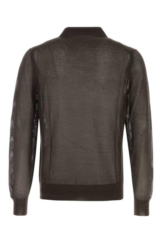 26SS 톰포드 폴로 티셔츠 KPL054YMC046 ECC Brown - TOMFORD